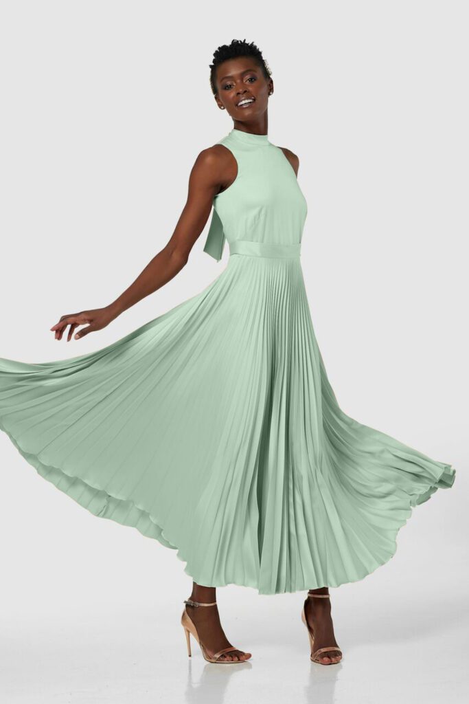 Pleated gown